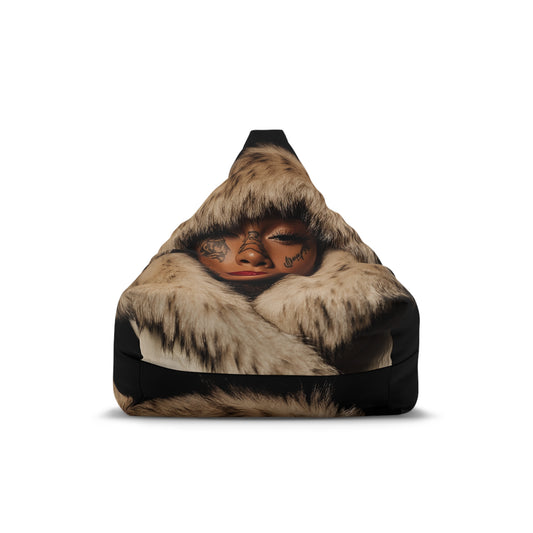 ICE QUEEN | COLD FACE. HOT BLOOD  Home Decor, Stylish Bean Bag Chair Cover with Artistic Print